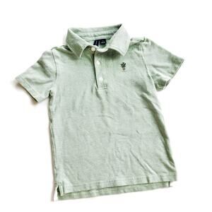 Janie & Jack 4T Pastel Green Cotton Pique Polo Pineapple